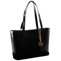 McKleinUSA 97535 ALYSON (Black) Leather Shoulder Tote